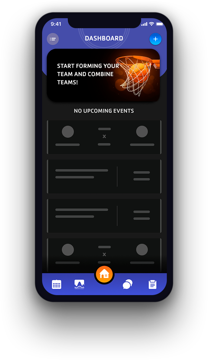 Getting started screen